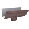 Amerimax Home Products Amerimax Home Products 1901019 Brown Galvanized Steel End With Drop - 4 in 183236